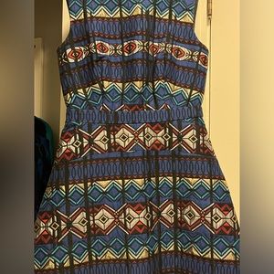 J. Crew patterned dress size 0! Barely worn.